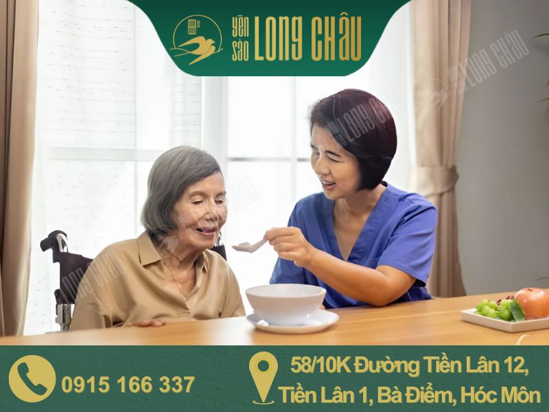 Hình người ăn yến và chữ
