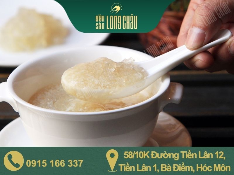 Hình ảnh tổ yến chưng và chữ