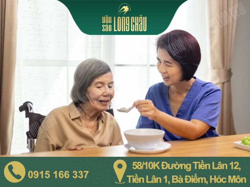 Hình người ăn yến và chữ